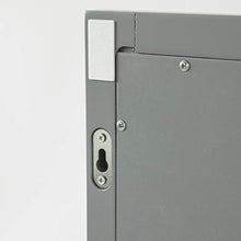 SoBuy Specchiera Bagno con mensole Grigio Specchio L40*A50*P10 cm, FRG129-SG