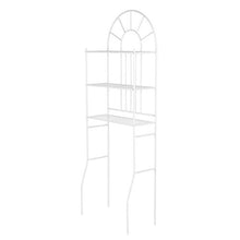 Zerone Mensola da bagno a 3 ripiani, colore: bianco, 60,5 x 30,5 x 171 cm