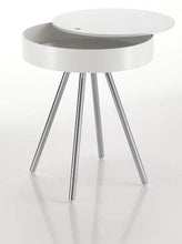 Wink Design Spok Comodino, Legno, Bianco, 45.5x45.5x53 cm