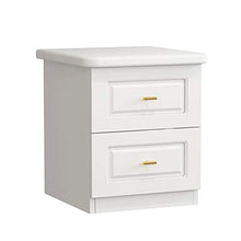 FEANG Comodino Mini Semplice Moderno Ultra-Stretto da 20 cm Largo Piccolo Piccolo per Camera da Letto Comodino Cabinet di stoccaggio (Bianco)