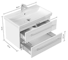 Mueble de baño con Lavabo Villeroy & Boch Avento 80 cm antracite satinato