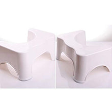 Sgabello per WC, alto 21cm, sgabello per potersi accovacciare sul WC, aiuto e sollievo contro stipsi e gonfiore, allinea il colon per più sollievo veloce e più facile