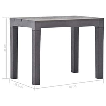 E E-NICES Panchine da Giardino 2 pz Mocca in Plastica