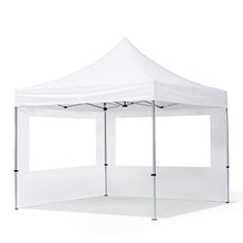 TOOLPORT Gazebo Pieghevole Giardino 3x3m - 2 Laterali Alluminio Telo Poliestere 100% Impermeabile Padiglione Mercati Sagre Neve