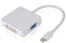 SaySure - 3 in1 Thunderbolt Mini DisplayPort DP To HDMI DVI VGA Adapter
