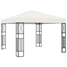 vidaXL Gazebo 3x3 m Crema in Tessuto