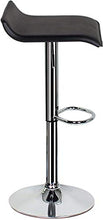 Set di 2 sgabelli da bar per la colazione con poggiapiedi cromato e base girevole a gas, elegante in pelle, semplice sgabello da bar per cucina