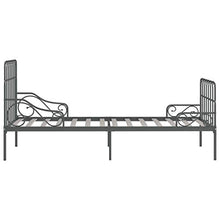 SKM Giroletto con Doghe Grigio in Metallo 90x200 cm