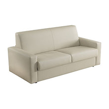 Casarreda Store Divano Letto 3 posti trasformabile MOD. Elisa in Ecopelle Beige