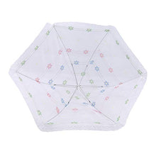 JIUZUI - Copertura per alimenti in rete, pieghevole, per picnic, campeggio, colore: Bianco