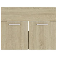 vidaXL Set Mobili da Bagno 2 pz Rovere Sonoma in Truciolato