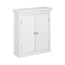 Teamson Home Mobile del Bagno Parete Legno Bianco Doppia Porta ELG-583