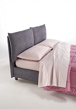 Evergreenweb-Letto Contenitore matrimoniale Imbottito sfoderabile Moderno e di design con rete a doghe legno per Materassi Matrimoniale, Elegante Testiera con Doppi Cuscini (Grigio, 160x195)