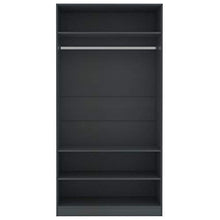 mewmewcat Armadio Grigio in Truciolato 100x50x200 cm