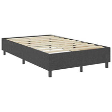 SKM Letto a Molle Grigio Scuro in Tessuto 120x200 cm (49.7kg)