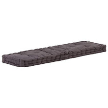 vidaXL Cuscino per Pallet e Pavimento in Cotone 120x80x10 cm bordò