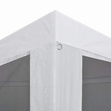 Gazebo pieghevole da giardino, 9 x 3 m, tenda per feste di matrimonio, portatile, per garage e garage con telaio in acciaio impermeabile con 8 pareti laterali a rete, 9 x 3 x 2,55 m