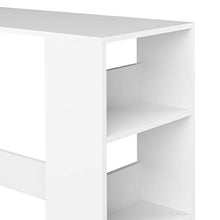 Temahome Tavolo da Bar Gavarnie, Particle Board, Bianco (White), 94 x 40 x 101 cm