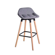 LXD Nordico Solido Legna Bar Sedia,Bar Sedia Tempo Libero Moda Bar Sedia Creativo Davanti Sgabello Bar Sgabelli a/C / 75 centimetri