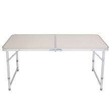 Huazhang - Tavolo pieghevole multiuso portatile, 120 x 60 x 170 cm, colore: Bianco