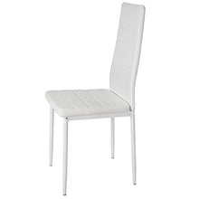 TecTake Set di 6 sedie per Sala da Pranzo 41x45x98,5cm Bianco