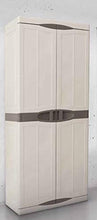 F.T. Art Plast Armadio Alto da Esterno, in plastica, Robusto, Tortora/ecrú Dim.cm.70x47x178h