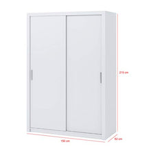 Selsey Ordu - Armadio - 2 ante scorrevoli - 150 cm – bianco