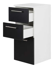 Set di mobili da bagno SANTINI 75 (5 pezzi) nero satinato