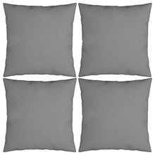 Buyounger Cuscini Decorativi 4 pz Grigi 50x50 cm in Tessuto