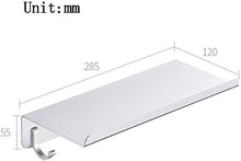 AINIYF Bagno Bagno Doccia Mensola Organizzatore Parete rettangolo Punch Libero Dressing Table Hook up Alluminio dello Spazio WC 1 Livello