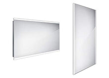 Nimco - Specchio cosmetico a LED, con Illuminazione indiretta e Luce Bianca Fredda, 120 x 70 cm