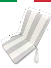 Tex family Cuscino Sedia Basso per POLTRONE Sdraio SFODERABILE cm. 45X94X5 da Esterno QUALITA Extra