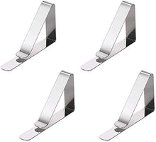 Wacemak1r - Clip per tovaglia, in acciaio INOX, 4 pezzi