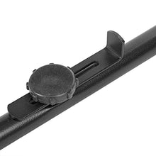 PrimeMatik - Tavolo Pieghevole in Metallo per Balcone 60x40 Nero