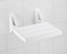 WENKO 17937100 Secura, Sedile per Doccia Pieghevole in plastica, Bianco, 32 x 19 x 36 cm