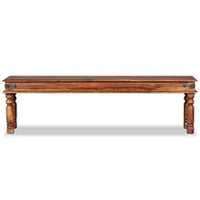 vidaXL Legno Massello di Sheesham Panca per Interni Casa Panchina Arredo