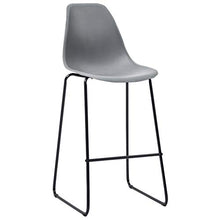 UnfadeMemory Set da Bar Mobili Bistro per Interno Che Esterno 3 pz in Plastica Grigio