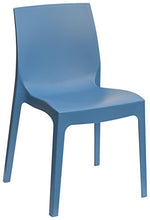 Sedia Rome blu avio resistente per interni e esterni (conf. 6 pz)