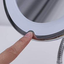 ADSE Specchio per Trucco Specchio cosmetico da appoggio LED Specchio cosmetico ingranditore 10X con Ventosa Senza Specchio Batteria