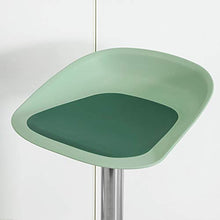 SoBuy Sgabello da Bar con poggiapiedi Sedia Alto Bar, Verde，Regolabile in Altezza e ruotabile di 360 ° FST75-GR