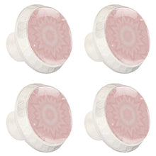 4 pcs White Cabinet Knobs for Kitchen Cabinets Bedroom Wardrobe Dresser Drawers Pale pink kaleidoscope