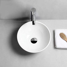 Lavabo da bagno, bianco, 32 x 32 x 14 cm, realizzato in ceramica alla moda