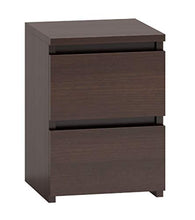 NOXEN Cassettiera M2 Wenge, mobili per camera da letto, armadio, 2 cassetti, comodino, per casa, soggiorno, corridoio