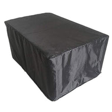 XXYANZI Copertura Tavolo Esterno Impermeabile 220x220x85cm, Quadrato Coperture Esterne Impermeabile Anti Vento Sole Neve per Teli Plastica per Coprire. - Nero