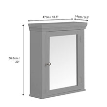 Teamson Home Stratford Arredo Bagno in Legno con Specchi Grigio EHF-6544G