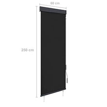 vidaXL - Tenda avvolgibile per esterni, 60 x 250 cm, colore: Antracite