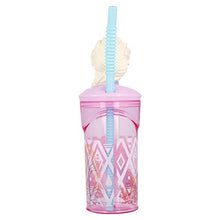 Bicchiere Con Cannuccia E Figura 3d - 360 ml | Frozen 2 Elements