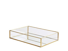 Beliani Svuota Tasche Decorativo in Vetro ed Oro Grenoble