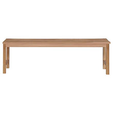 vidaXL Legno Massello di Teak Panca Rustica Marrone Eco Panchina da Giardino