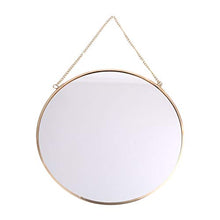 Specchio da Parete Rotondo cdhgsh Specchio da toeletta Dorato Specchi per Trucco Decorazione da Bagno